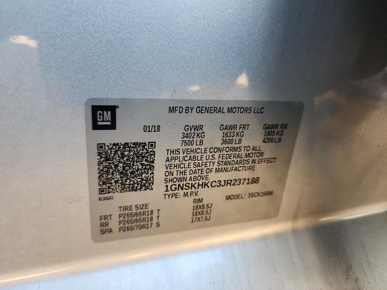 2018 CHEVROLET Suburban