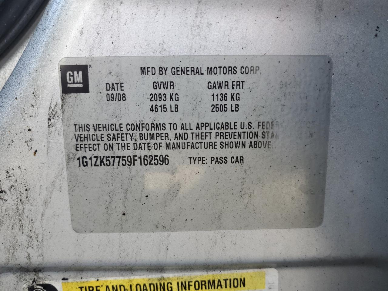 2009 CHEVROLET MALIBU