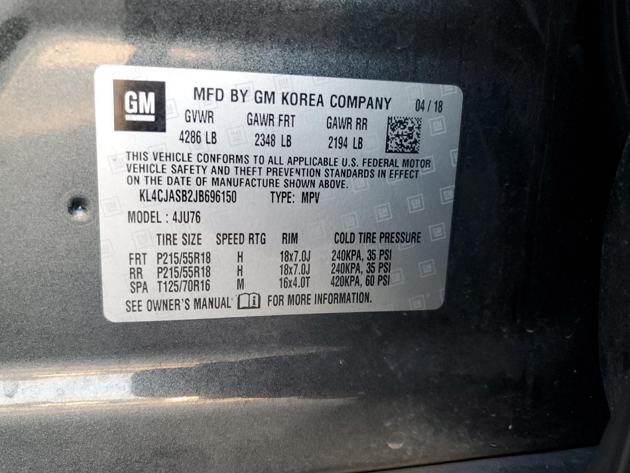 2018 BUICK ENCORE