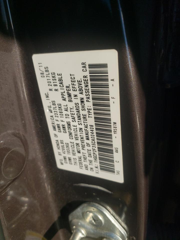 2012 HONDA ACCORD