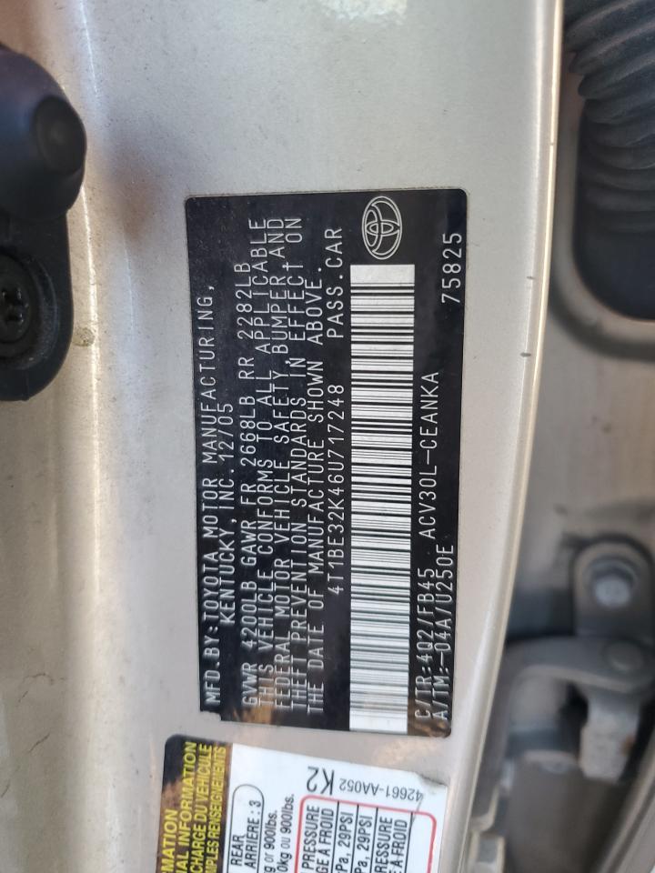 2006 TOYOTA CAMRY