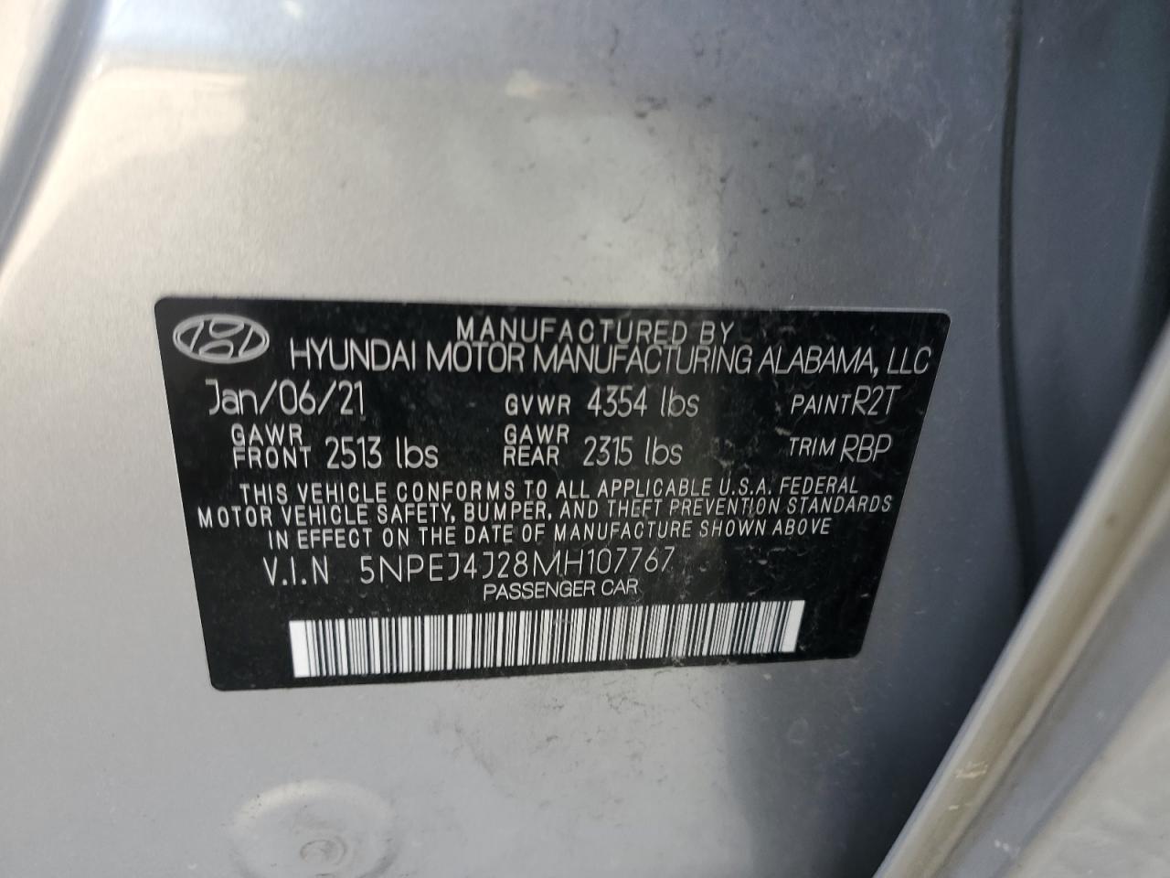 2021 HYUNDAI SONATA