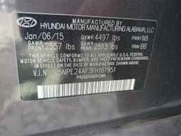 2015 HYUNDAI SONATA