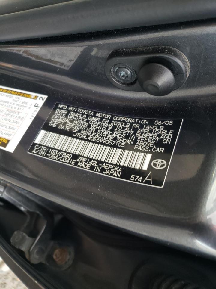 2009 TOYOTA COROLLA