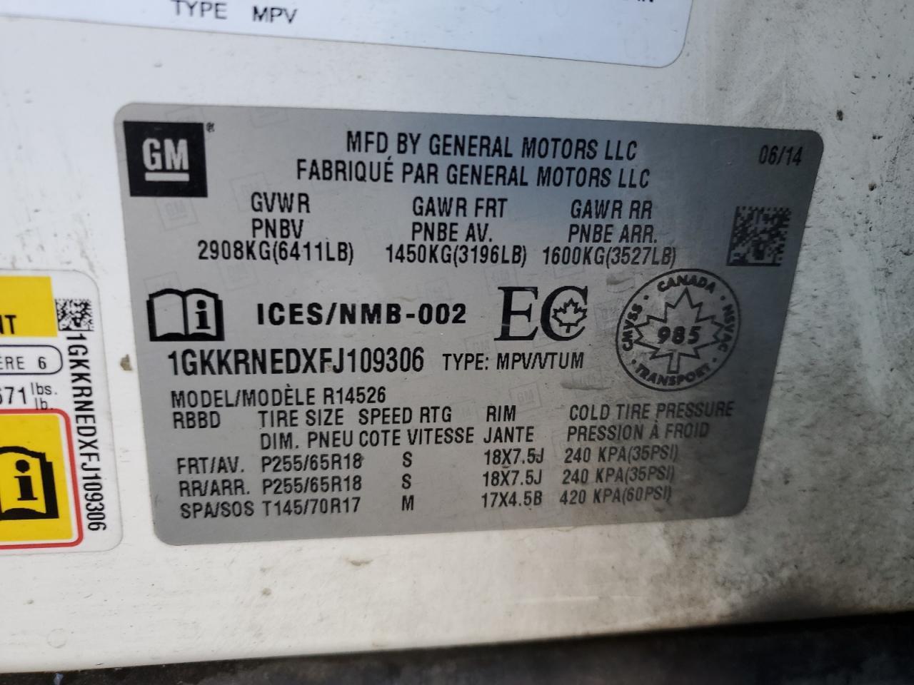 2015 GMC ACADIA