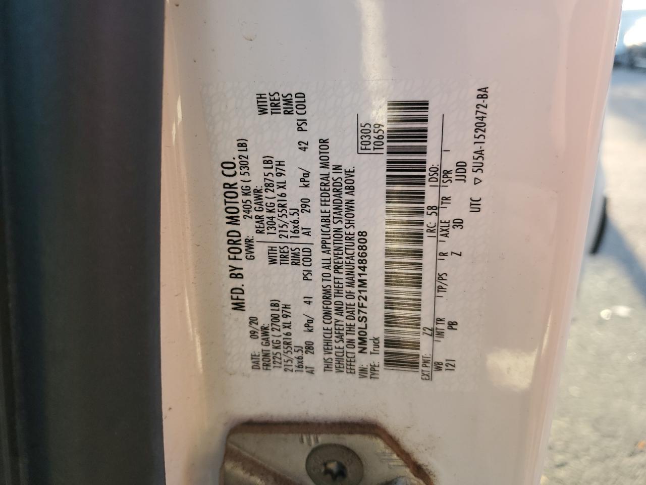 2021 FORD TRANSIT CONNECT