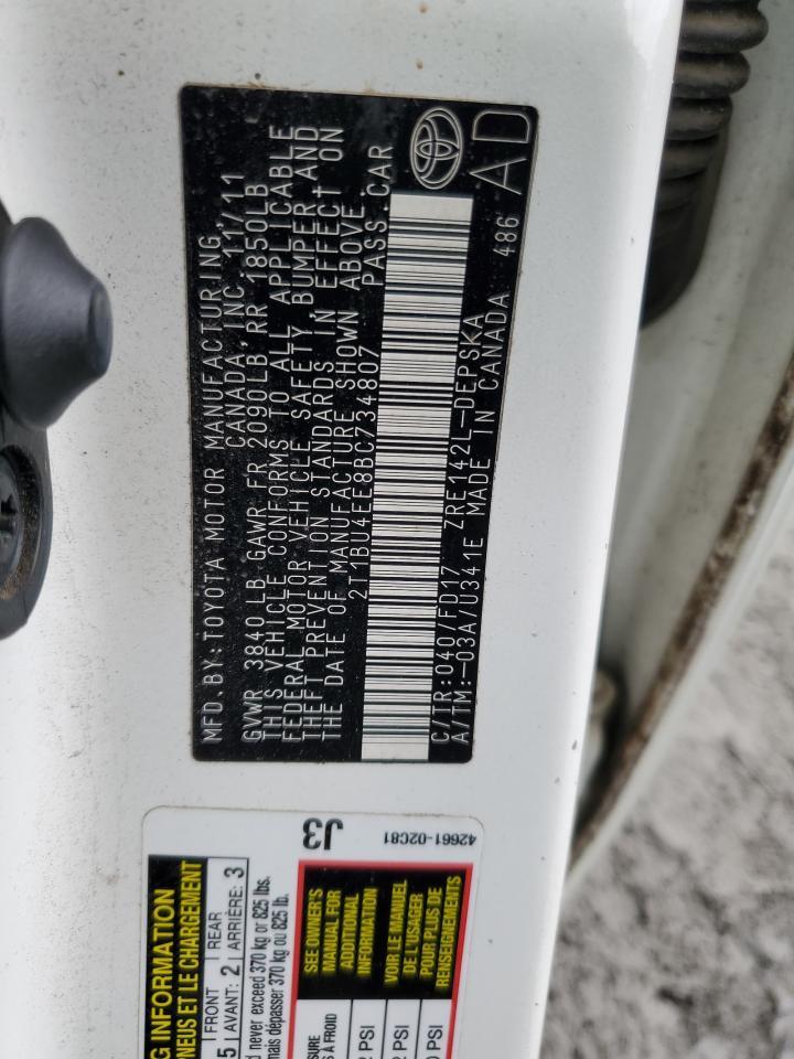 2011 TOYOTA COROLLA
