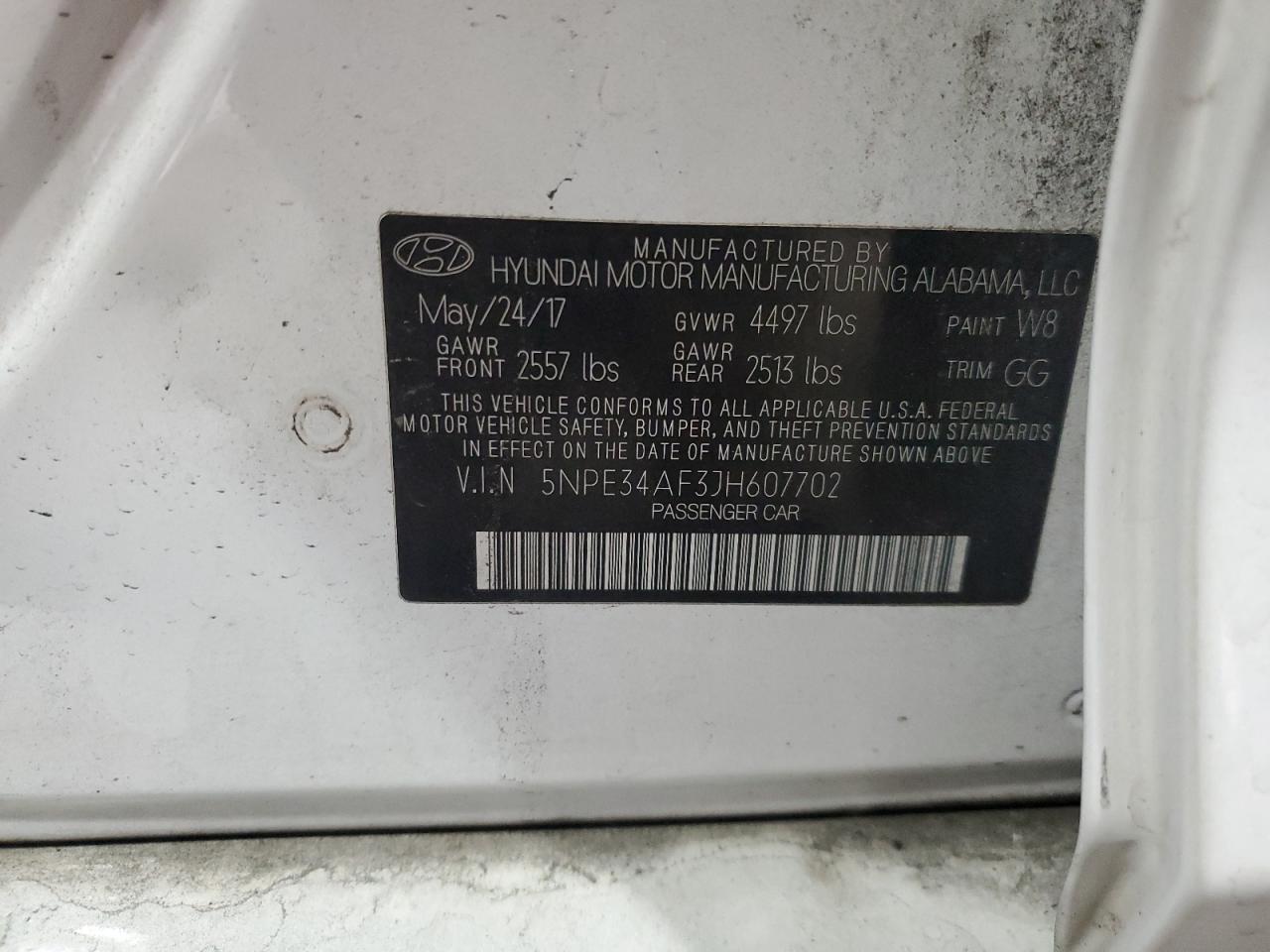 2018 HYUNDAI SONATA