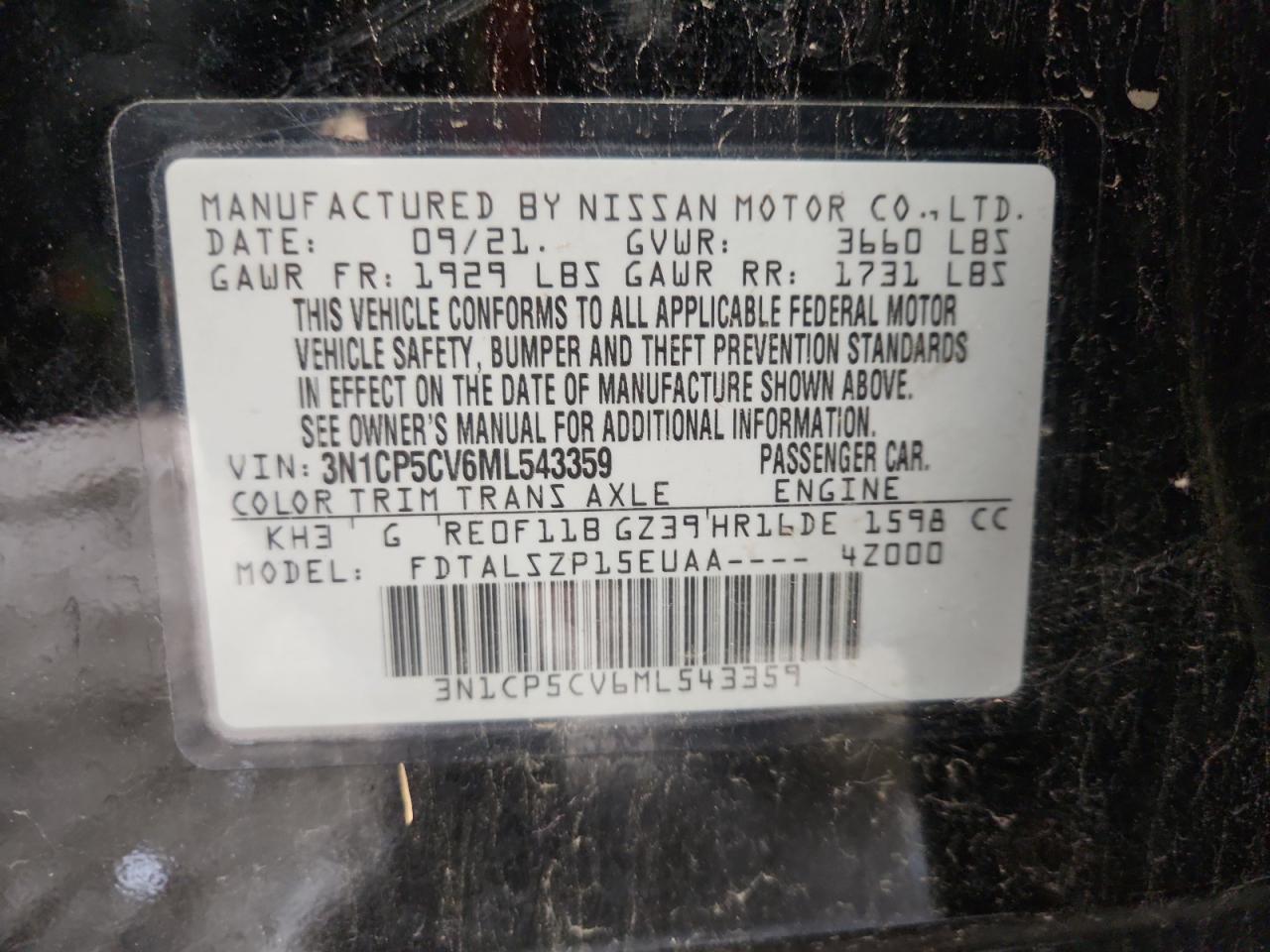 2021 NISSAN KICKS