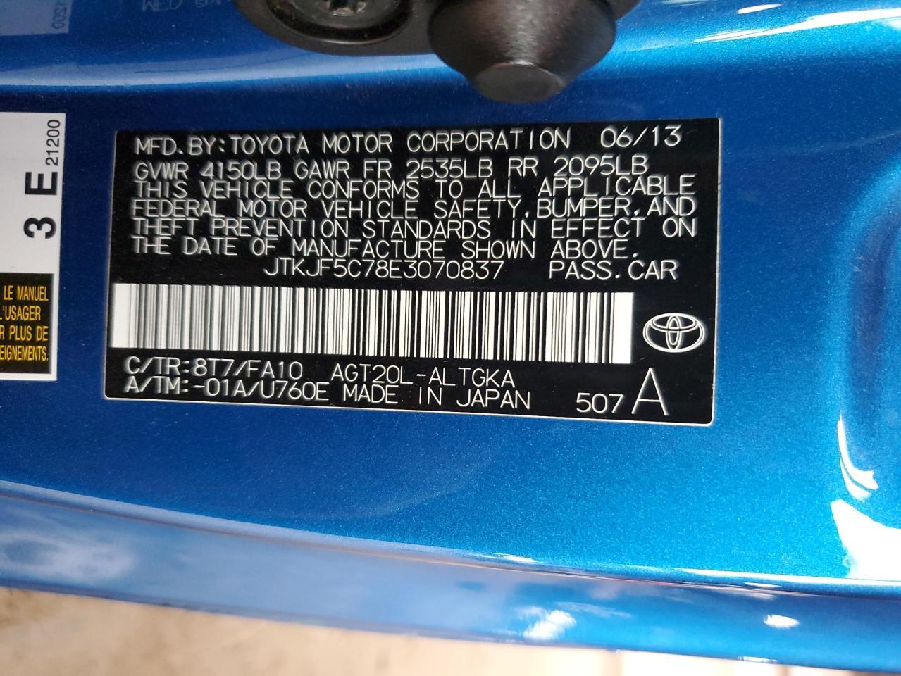 2014 TOYOTA SCION