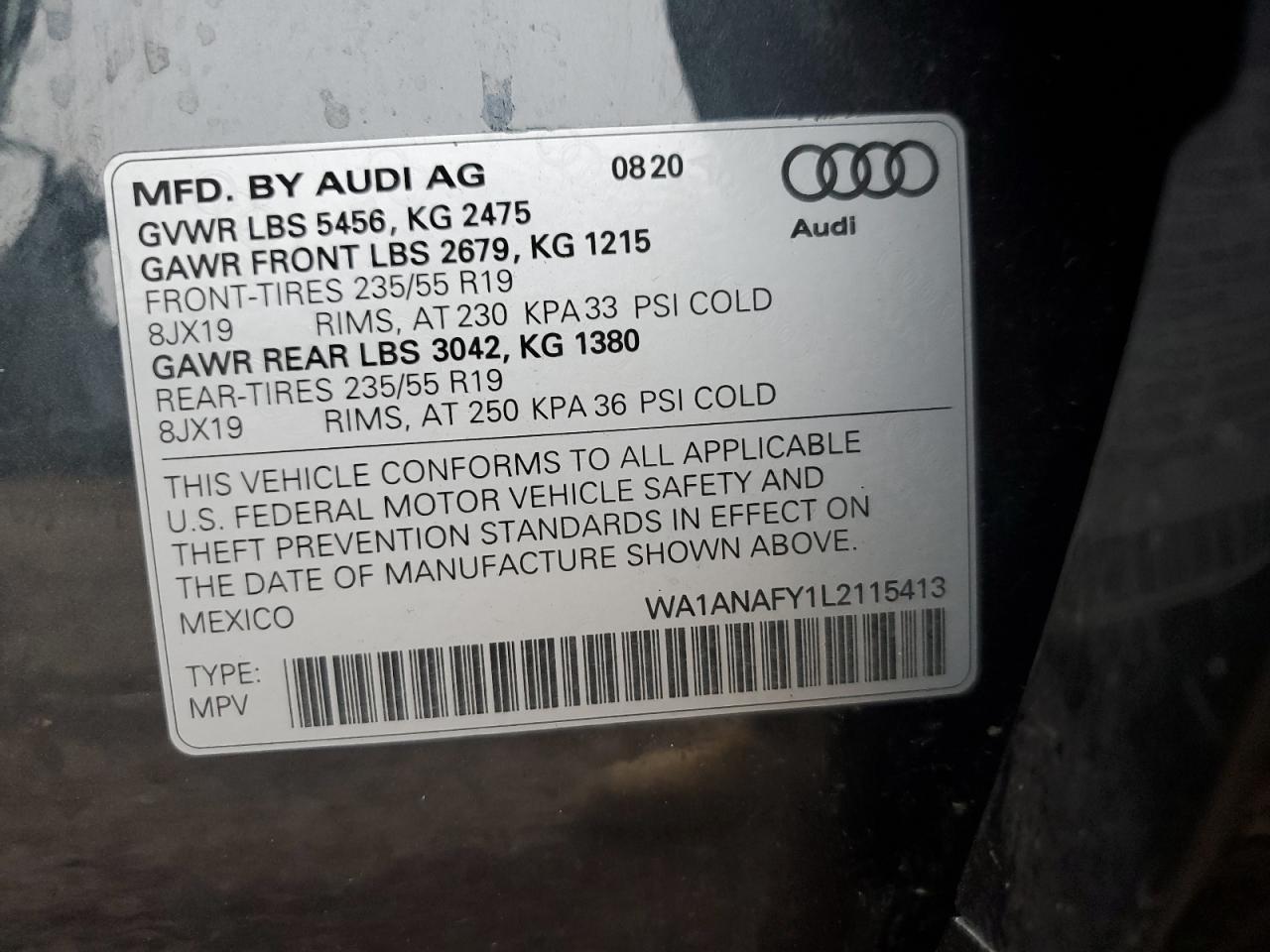 2020 AUDI Q5