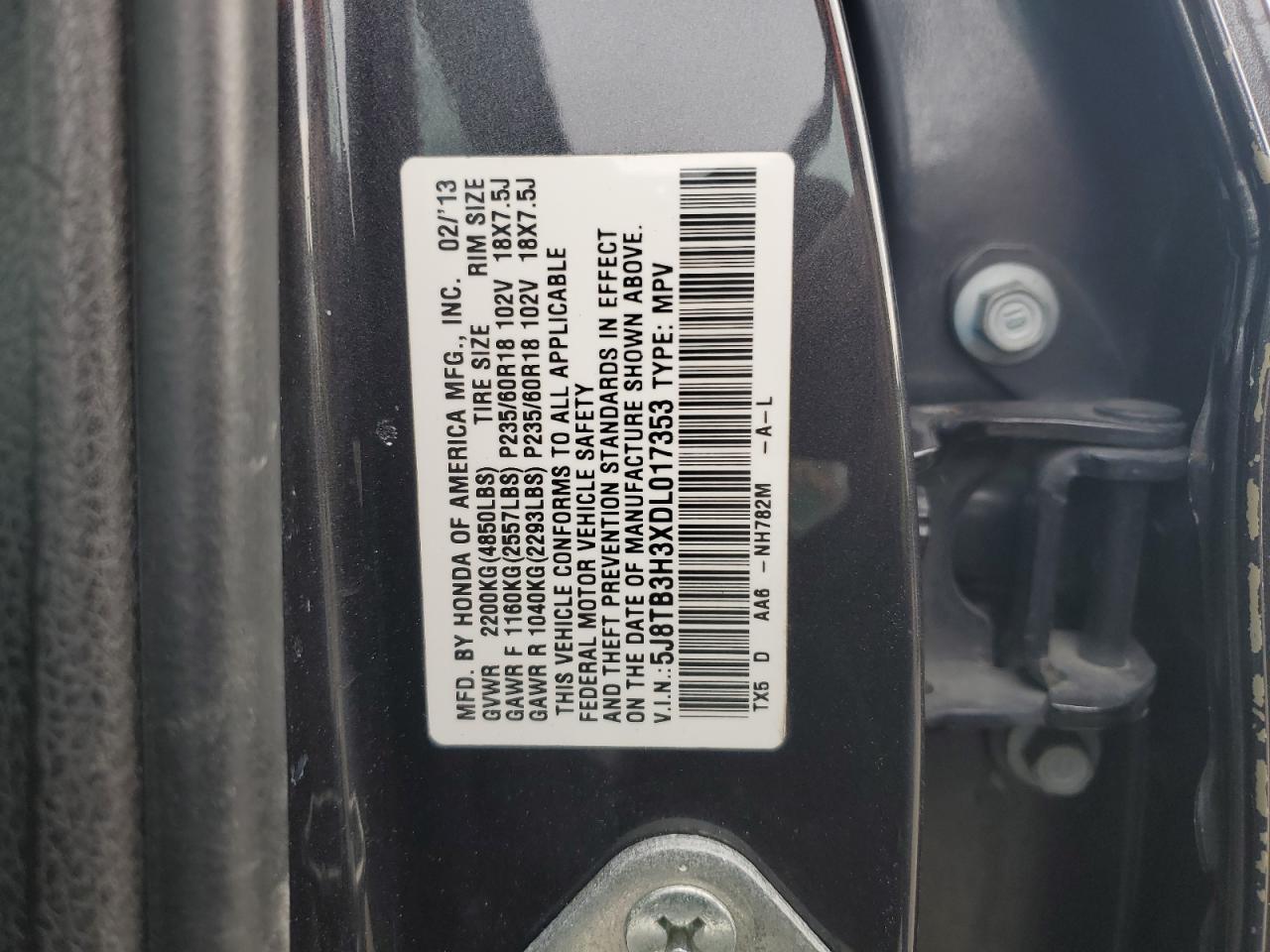 2013 ACURA RDX