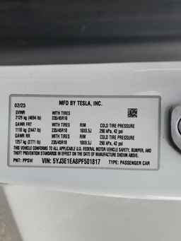 2023 TESLA MODEL 3