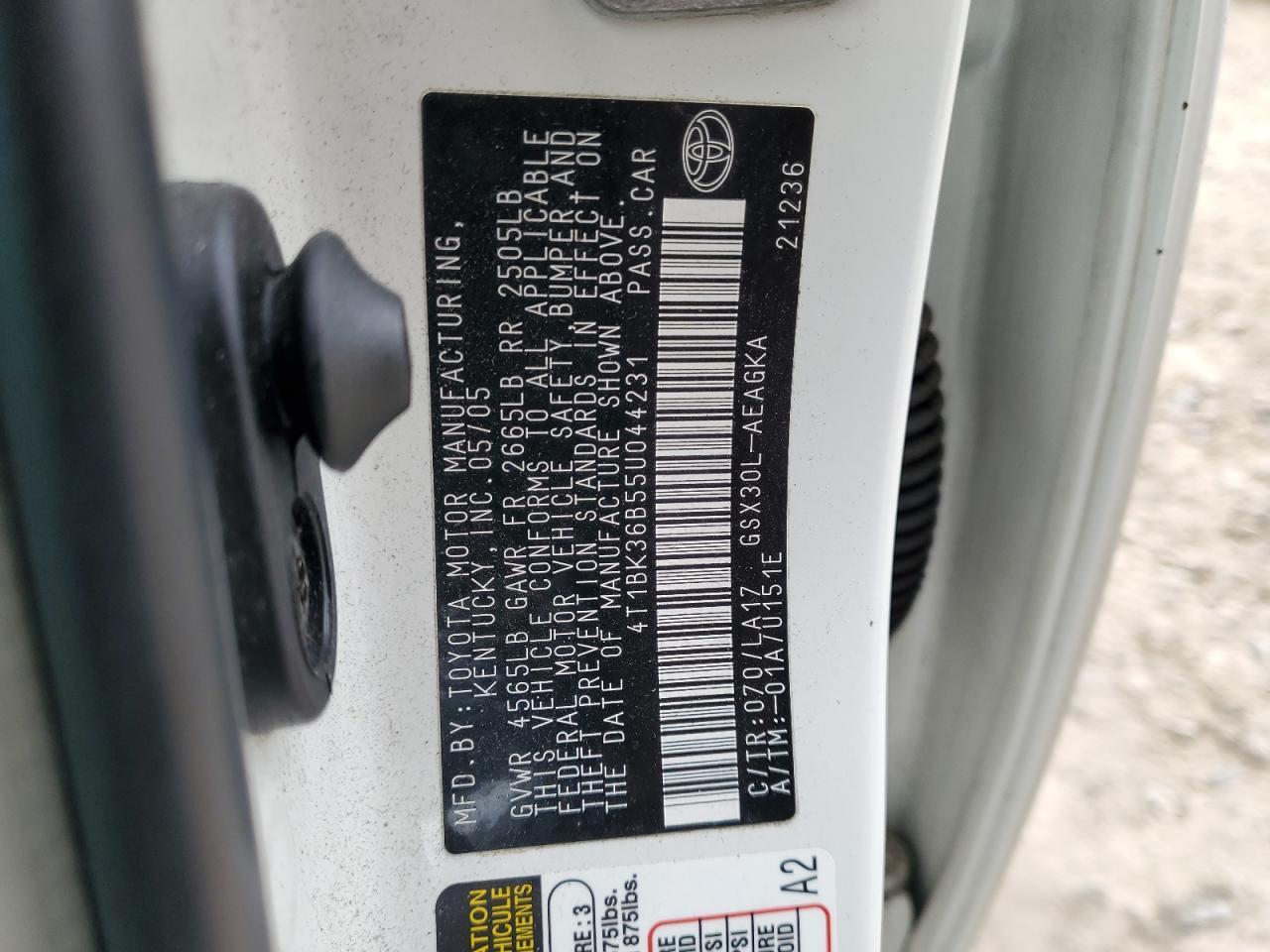 2005 TOYOTA Avalon