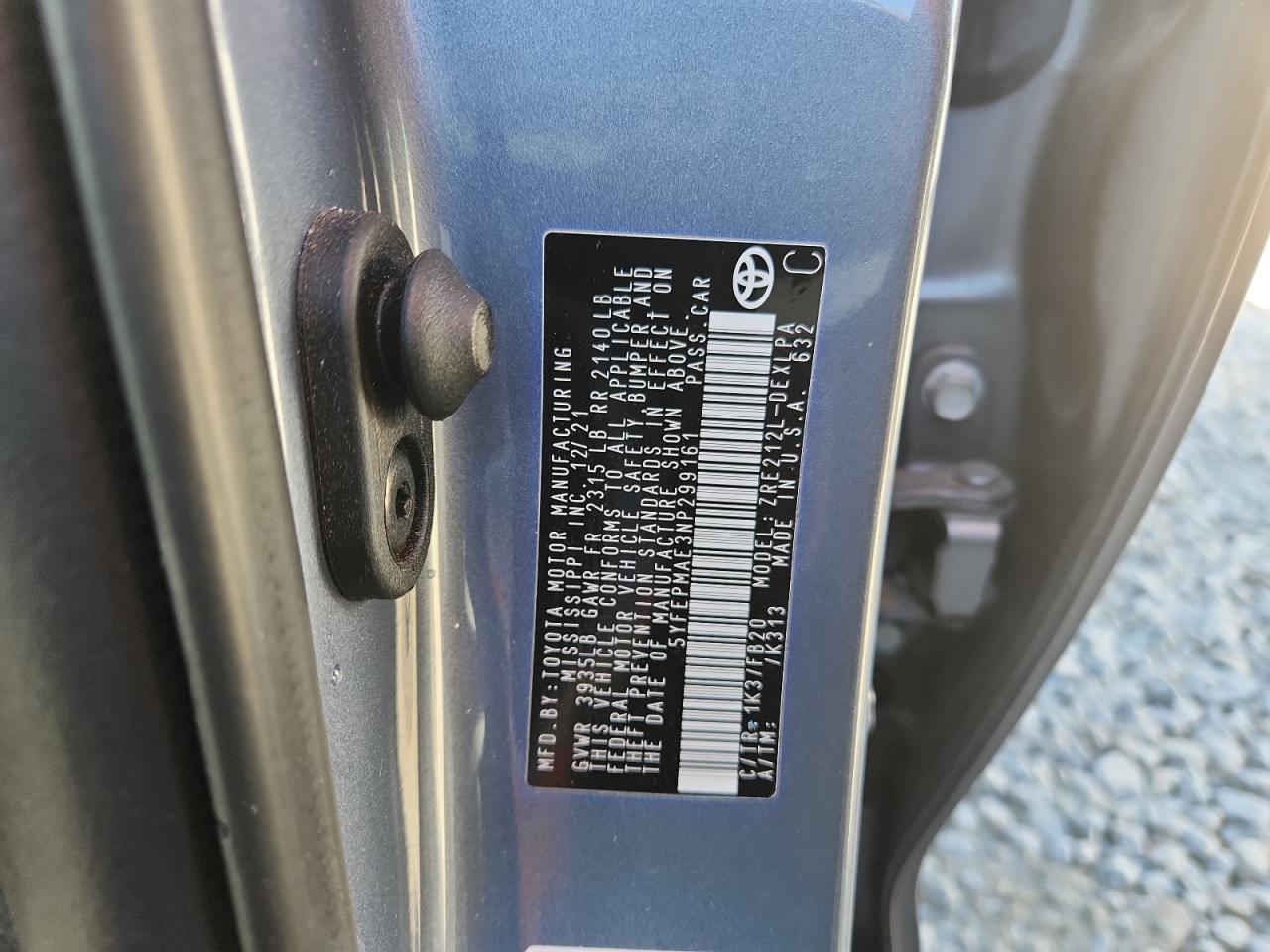 2022 TOYOTA COROLLA