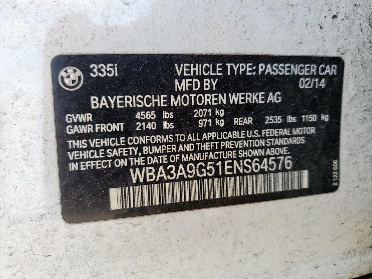 2014 BMW 3 SERIES