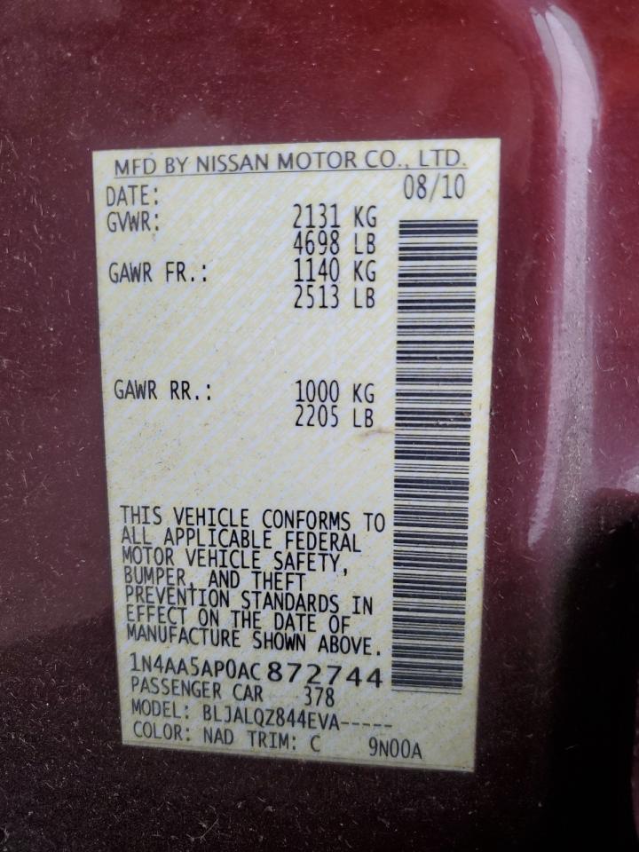 2010 NISSAN Maxima