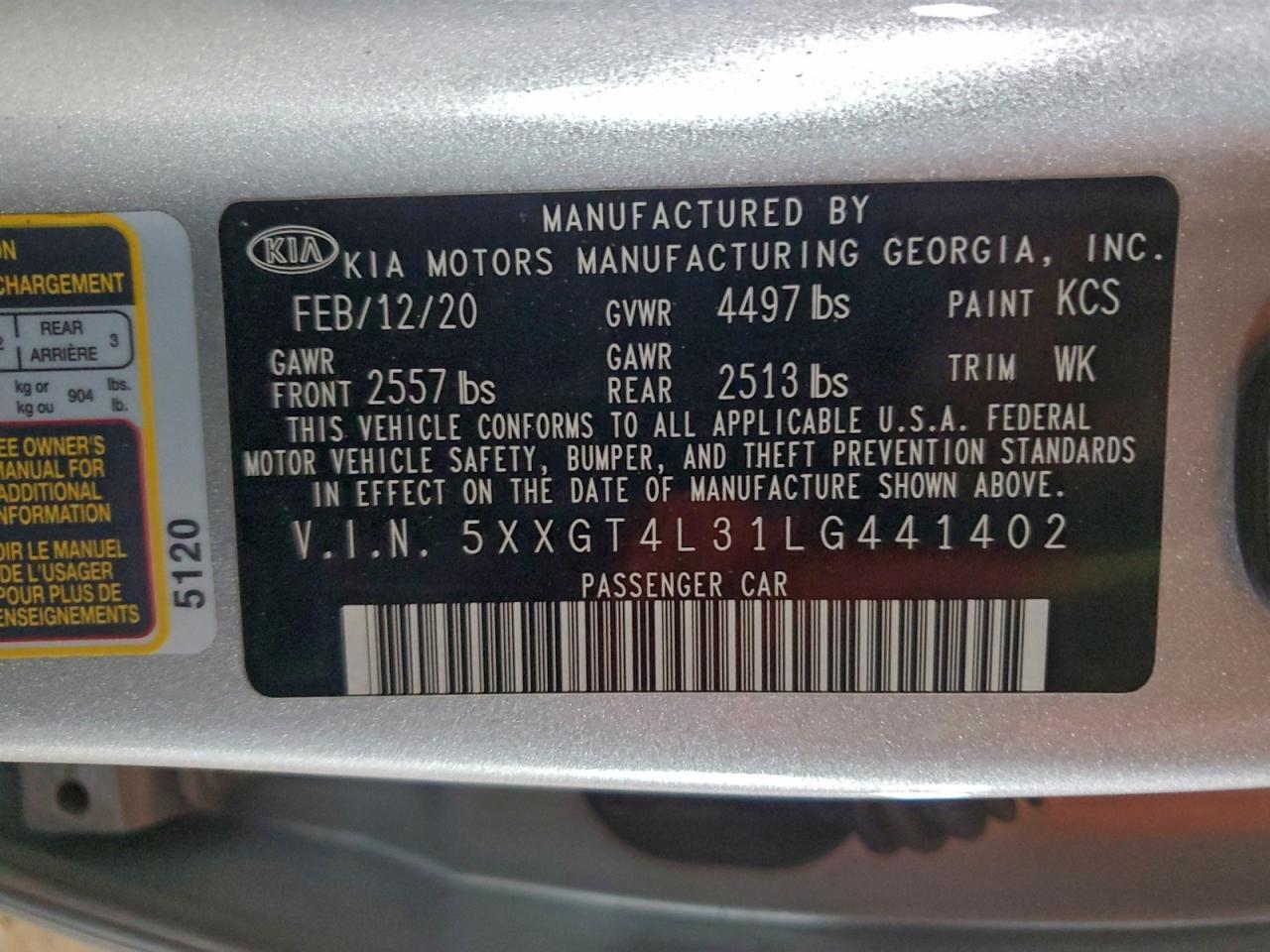 2020 KIA OPTIMA