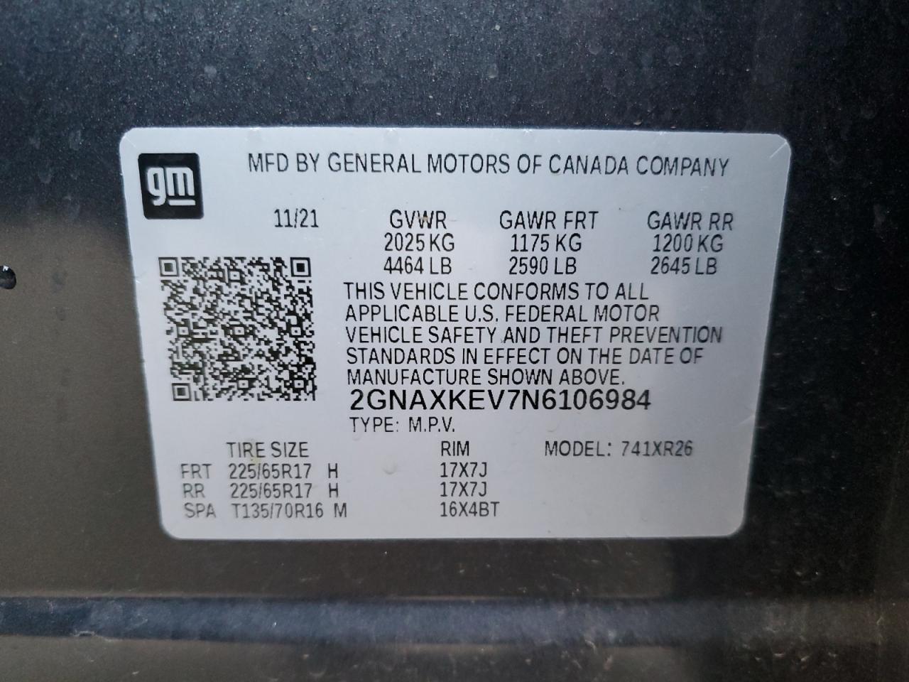 2022 CHEVROLET EQUINOX