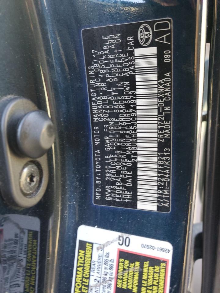 2018 TOYOTA COROLLA