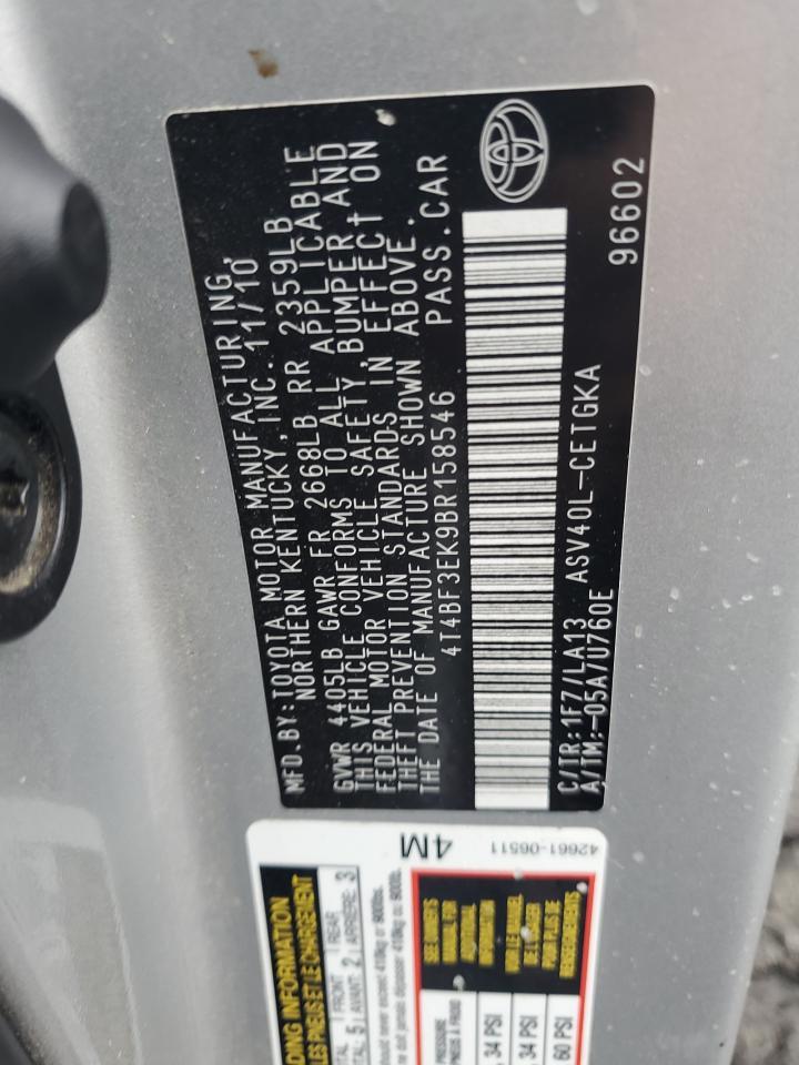 2011 TOYOTA CAMRY