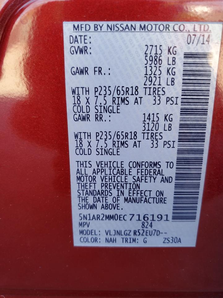 2014 NISSAN PATHFINDER