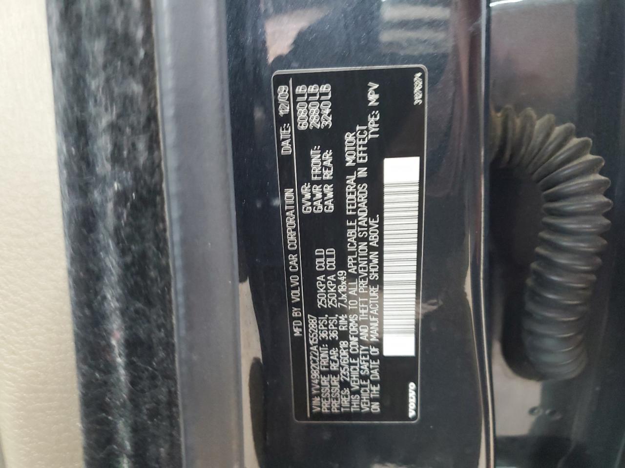 2010 VOLVO XC90