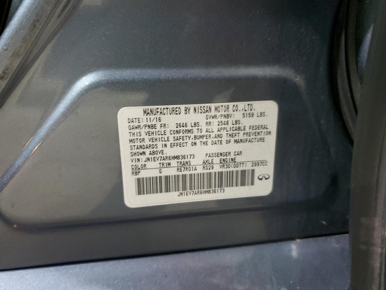 2017 INFINITI Q50
