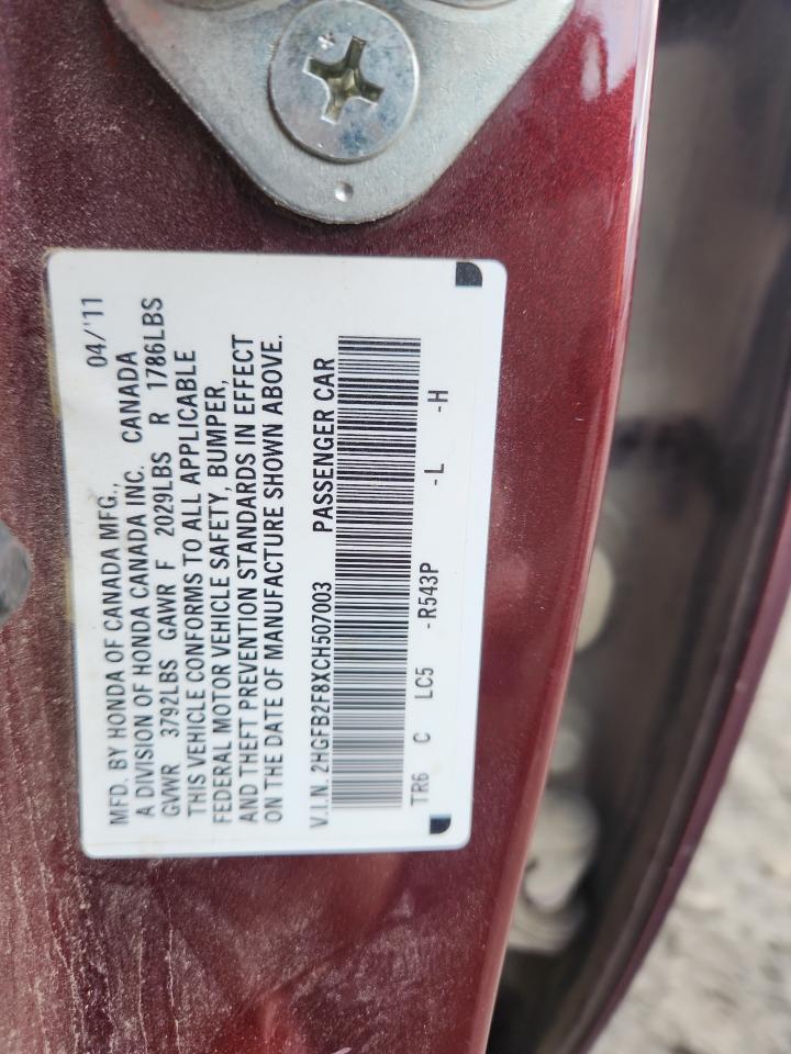 2012 HONDA CIVIC