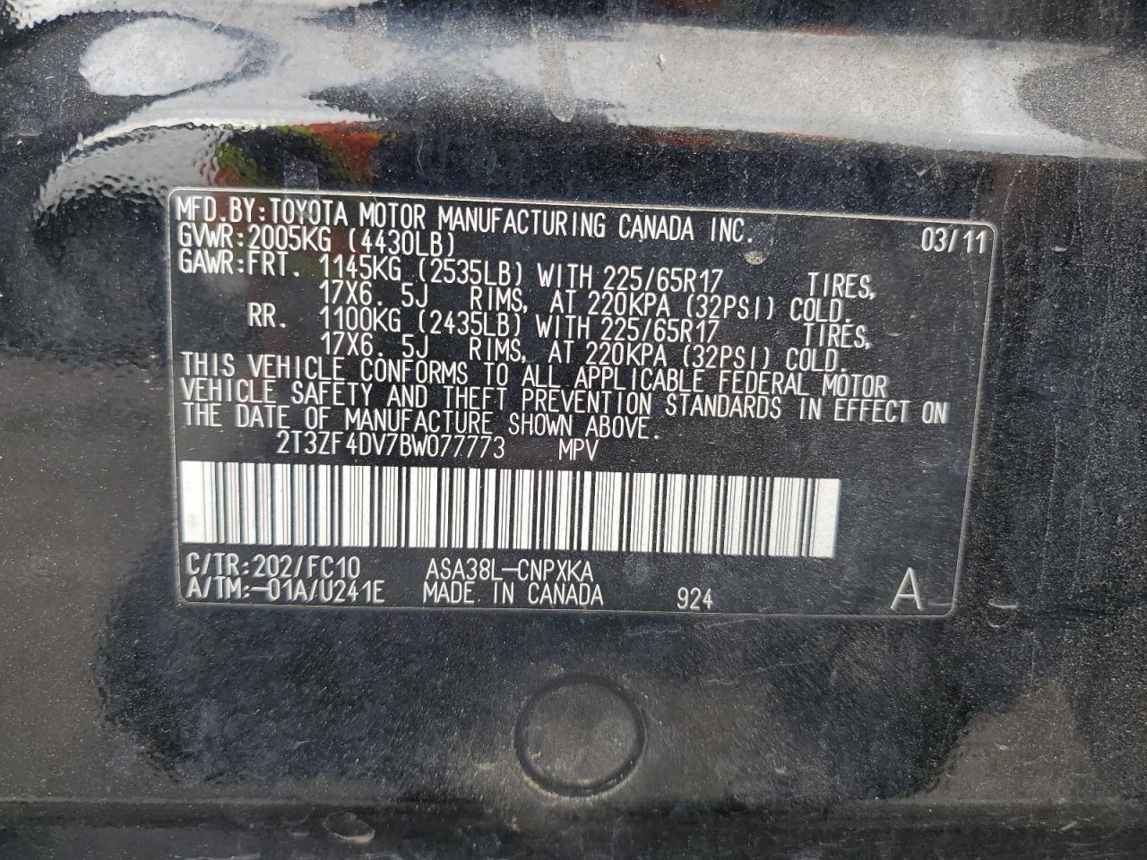2011 TOYOTA RAV4