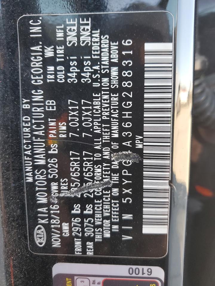 2017 KIA SORENTO