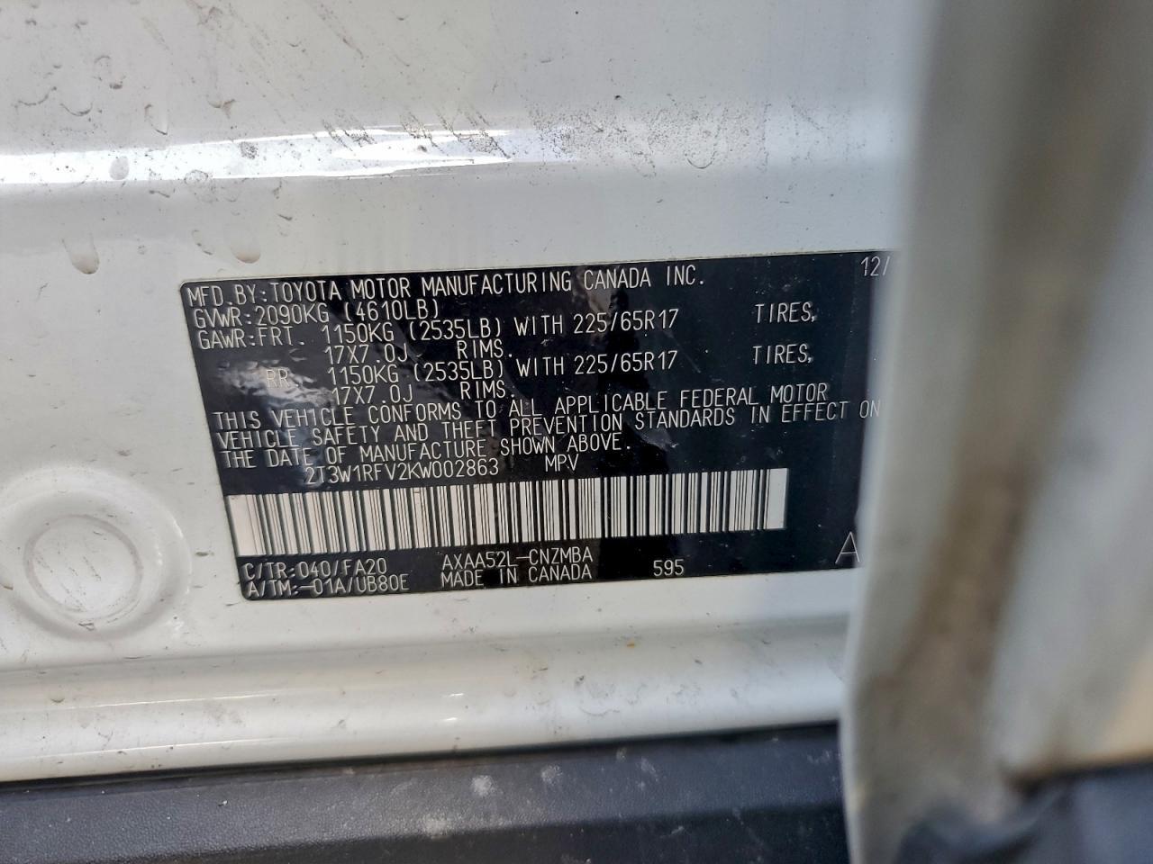 2019 TOYOTA RAV4