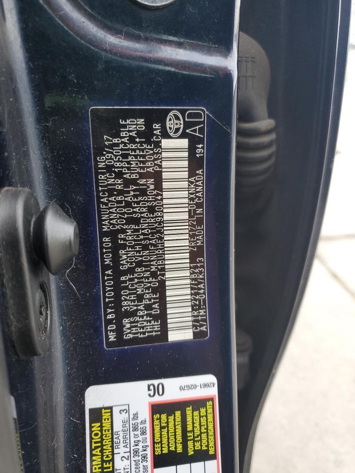 2018 TOYOTA COROLLA