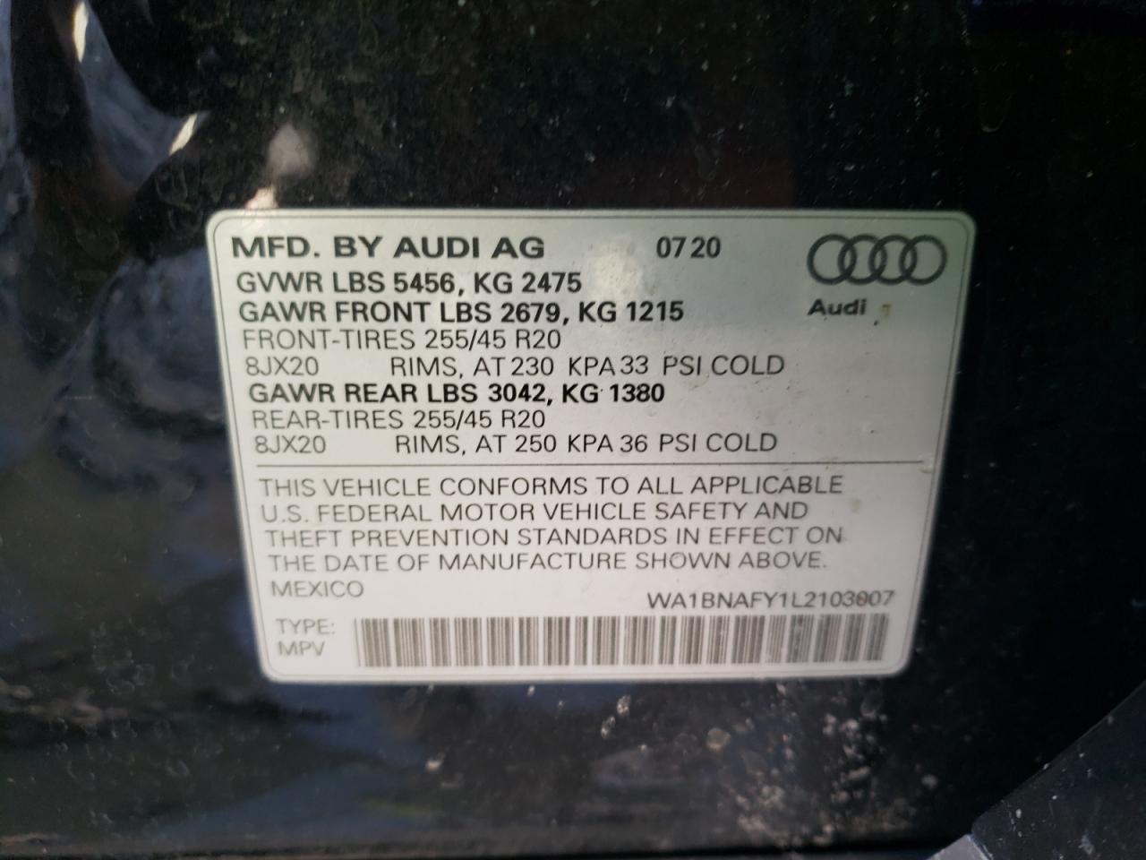 2020 AUDI Q5