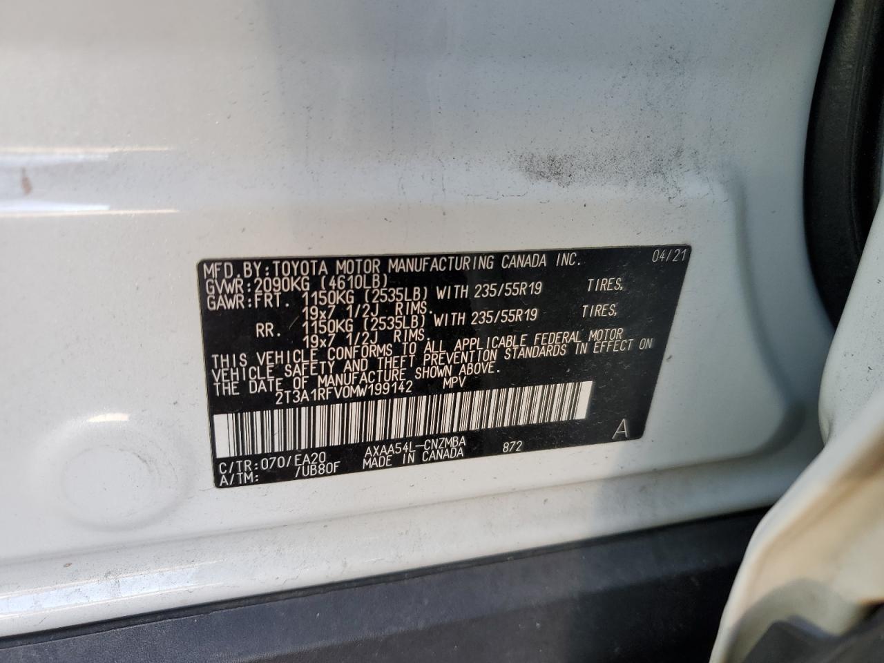 2021 TOYOTA RAV4
