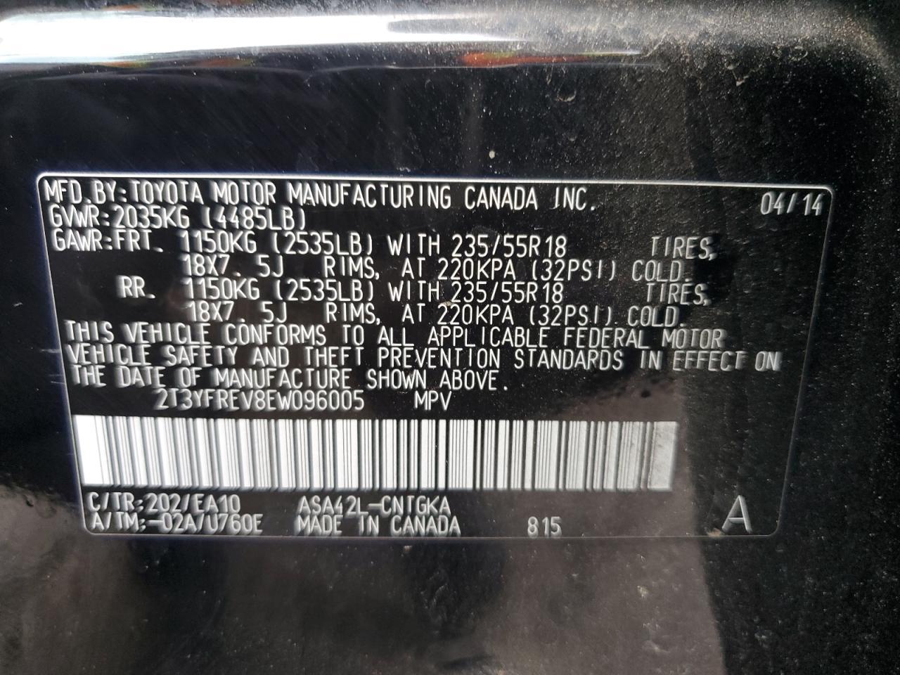 2014 TOYOTA RAV4