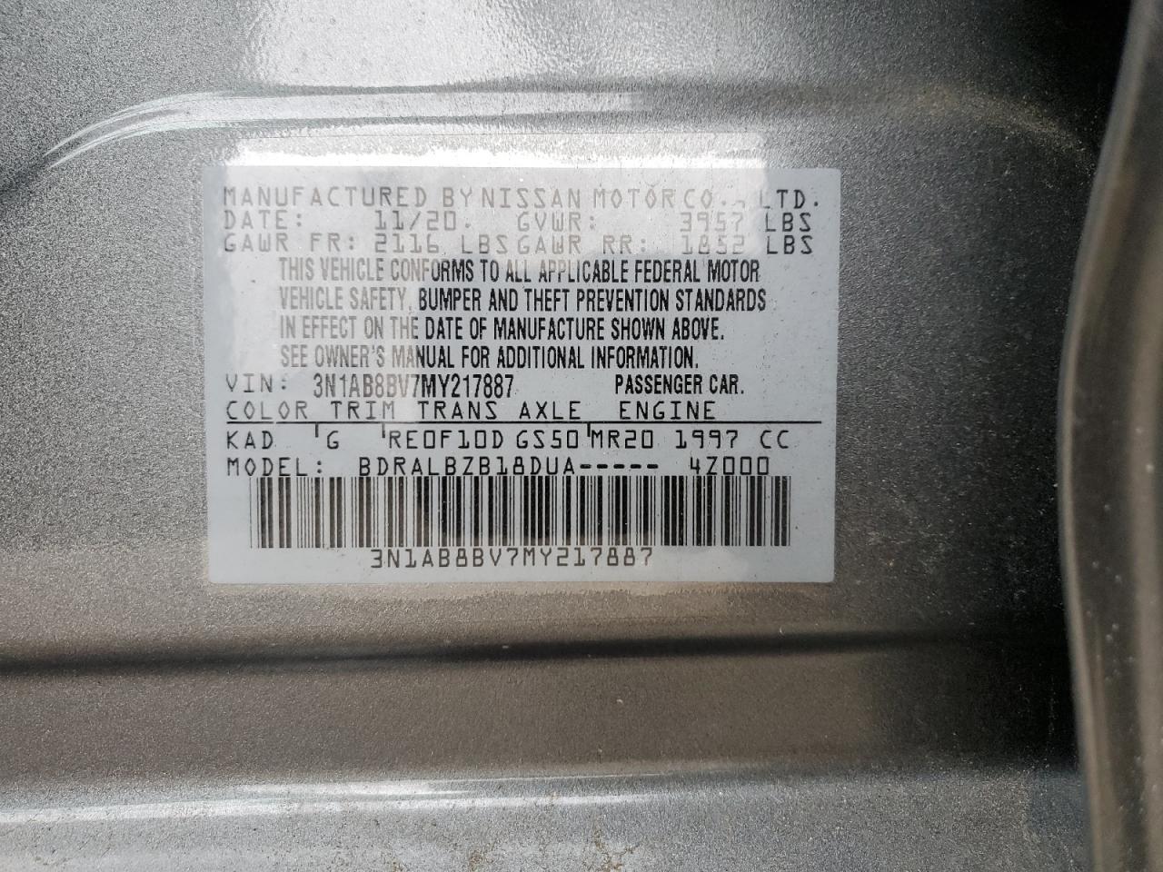 2021 NISSAN SENTRA