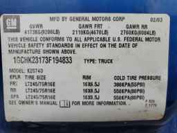 2003 CHEVROLET Silverado 2500