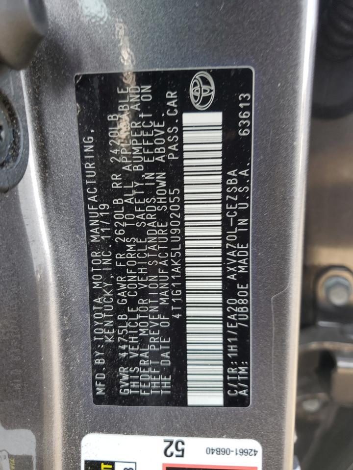 2020 TOYOTA CAMRY