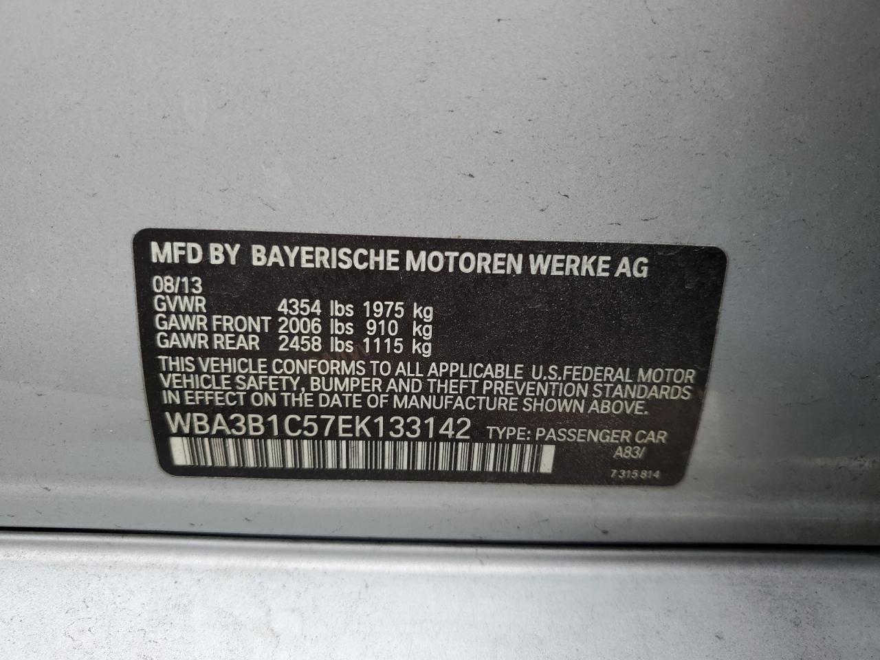 2014 BMW 3 SERIES