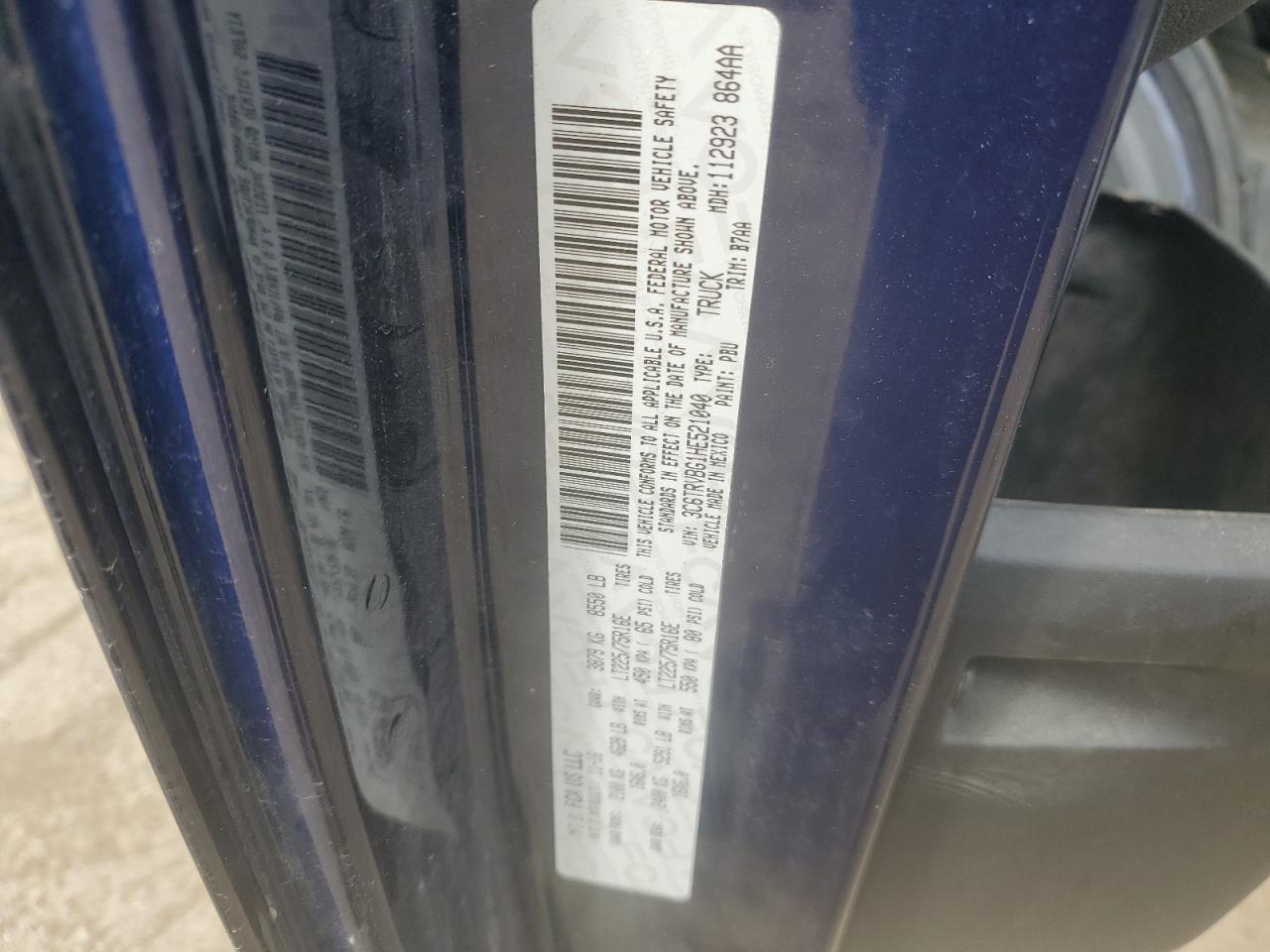 2017 RAM ProMaster 1500