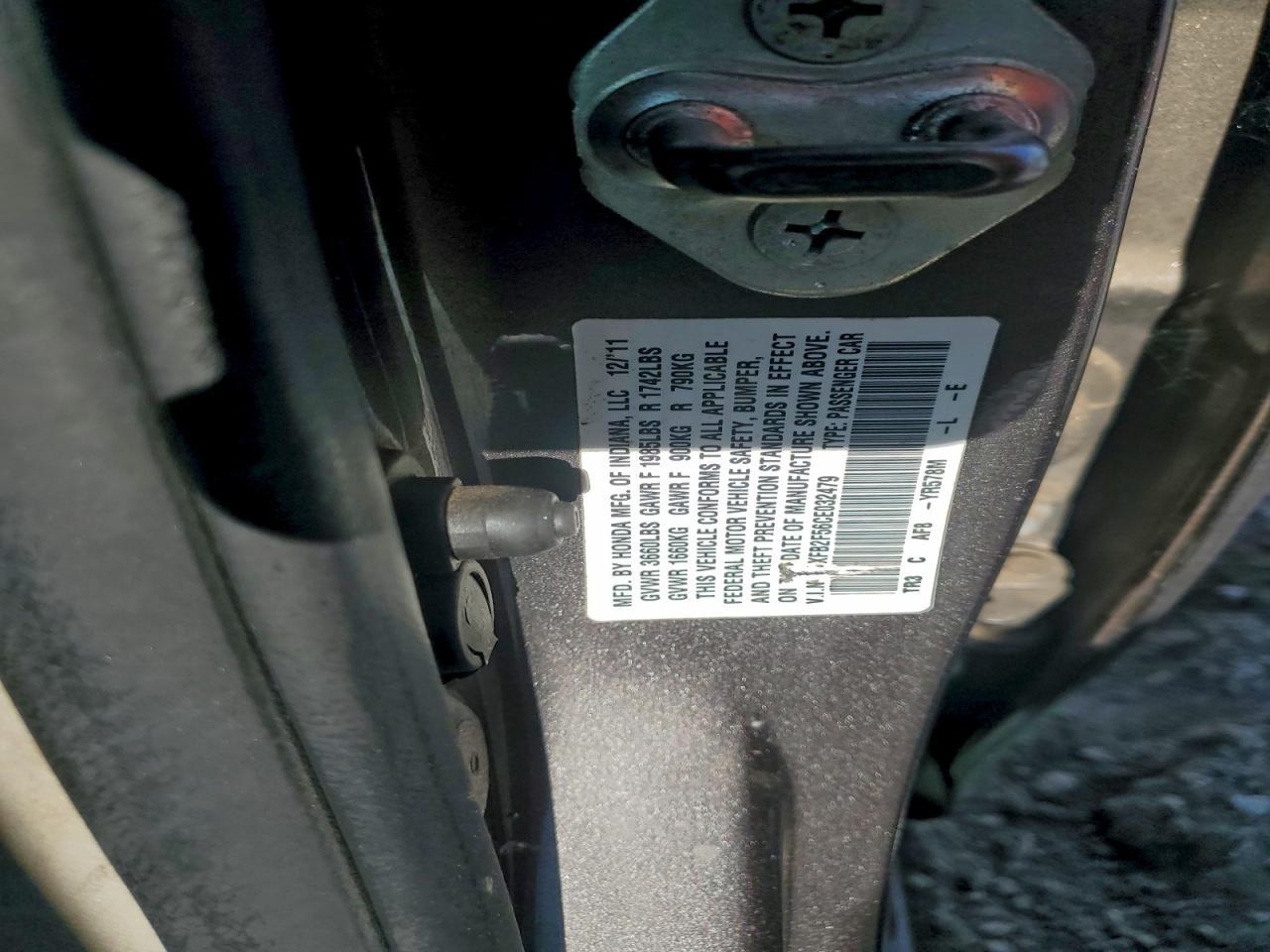 2012 HONDA CIVIC