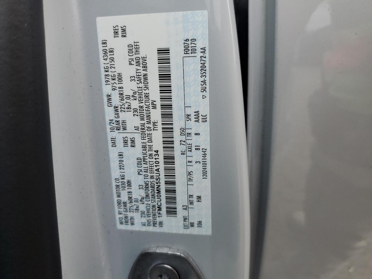 2025 FORD ESCAPE