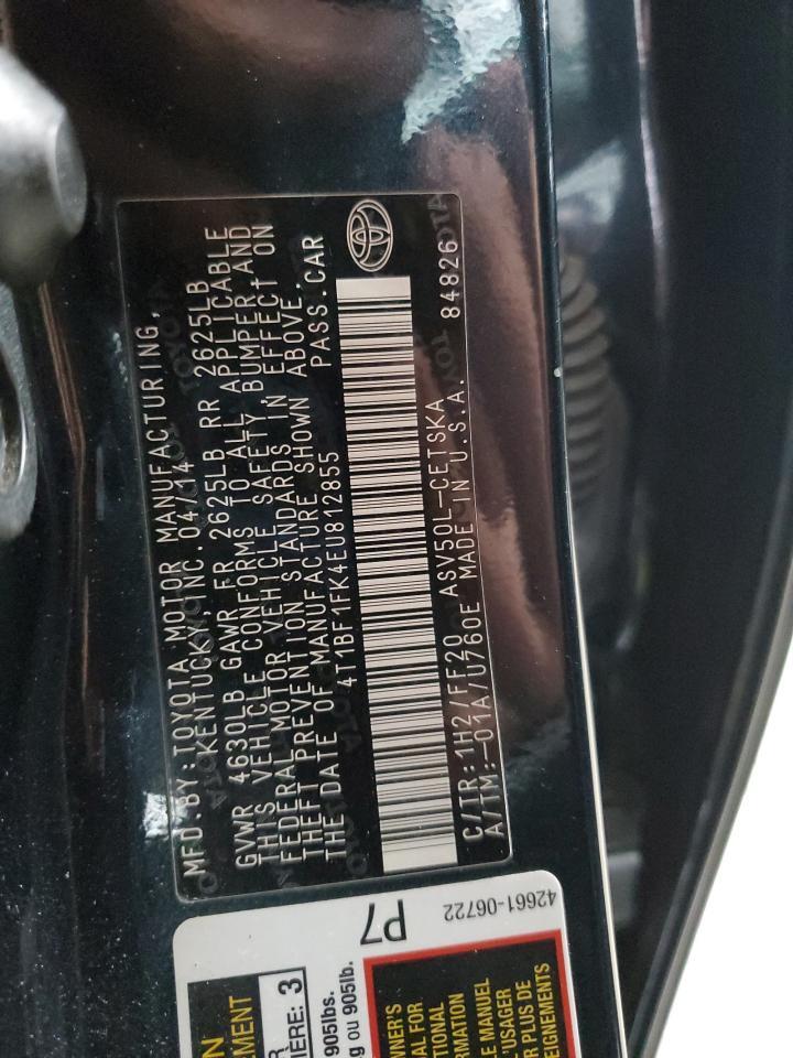 2014 TOYOTA CAMRY