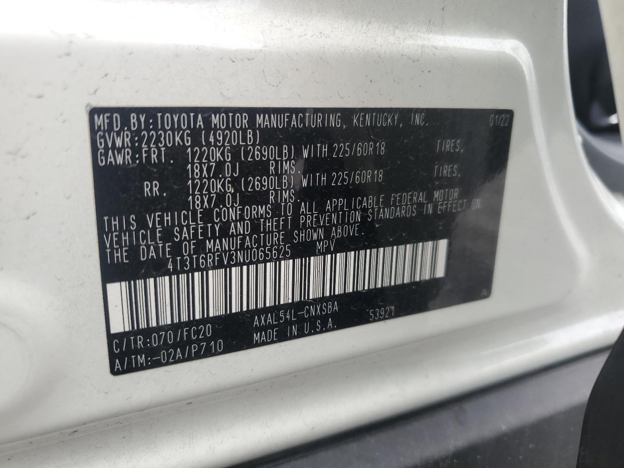 2022 TOYOTA RAV4