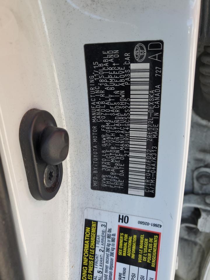 2016 TOYOTA COROLLA