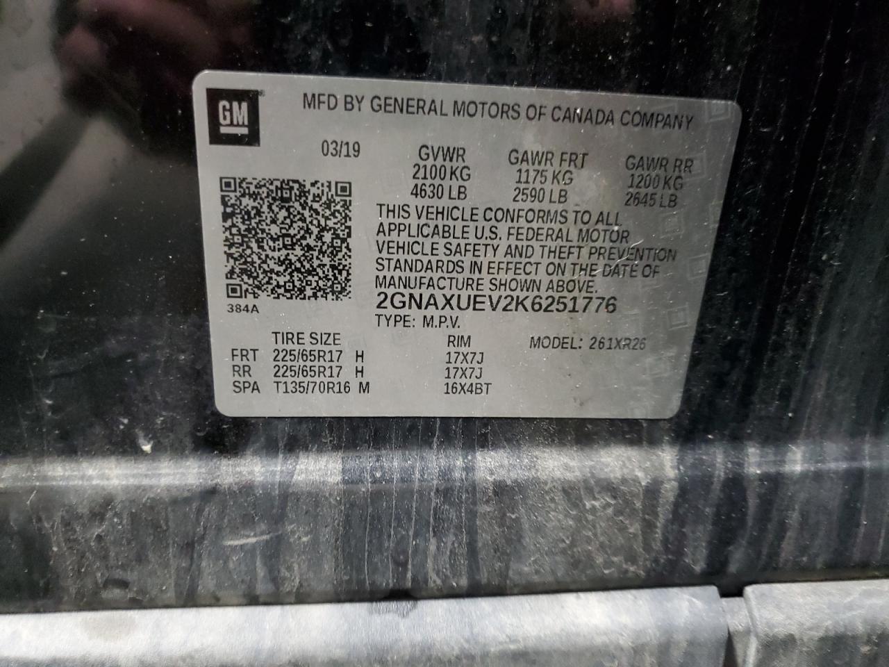 2019 CHEVROLET EQUINOX