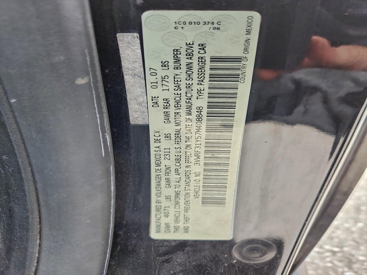 2007 VOLKSWAGEN Beetle