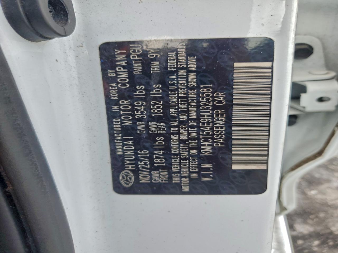 2017 HYUNDAI ACCENT