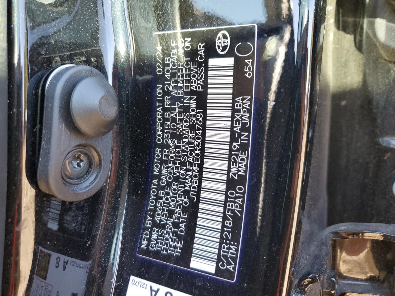 2024 TOYOTA COROLLA